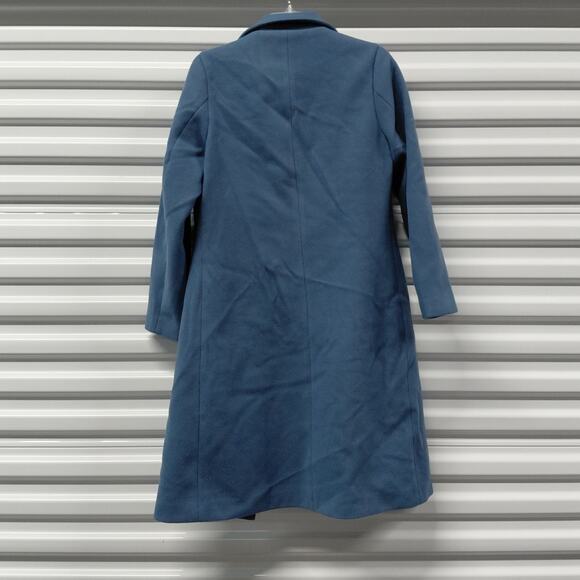Tanming Women's Peacoat Size Small Blue Overcoat Minimalist Chic Winter Cozy - Picture 4 of 9